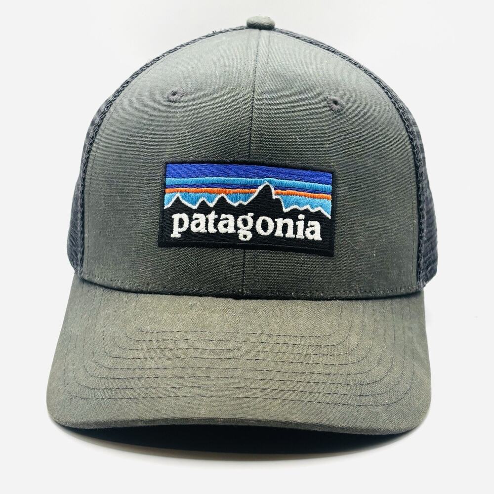 Patagonia Unisex Large Patch Logo Trucker Hat Snapback Gray